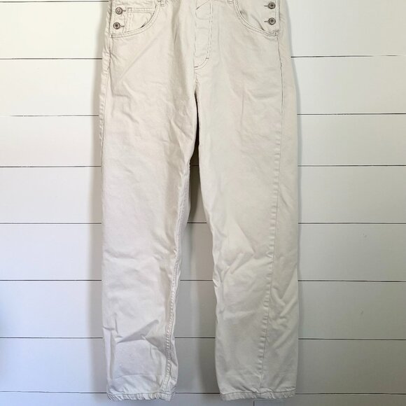 We The Free x Free People Ziggy denim cream straight leg overalls - Picture 6 of 7
